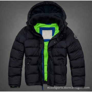 Fashion Men Down Jacket Stylish Hooded Overcoat